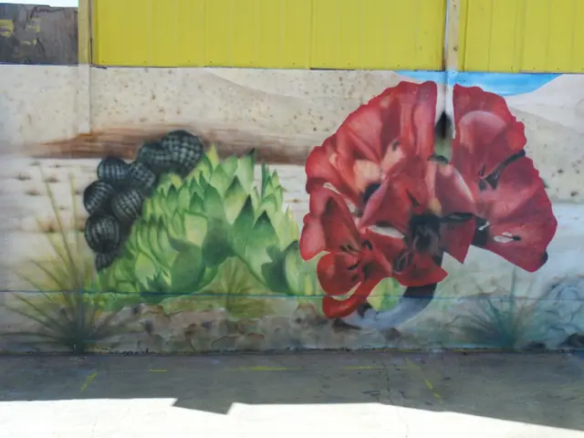 Mural de flores del desierto